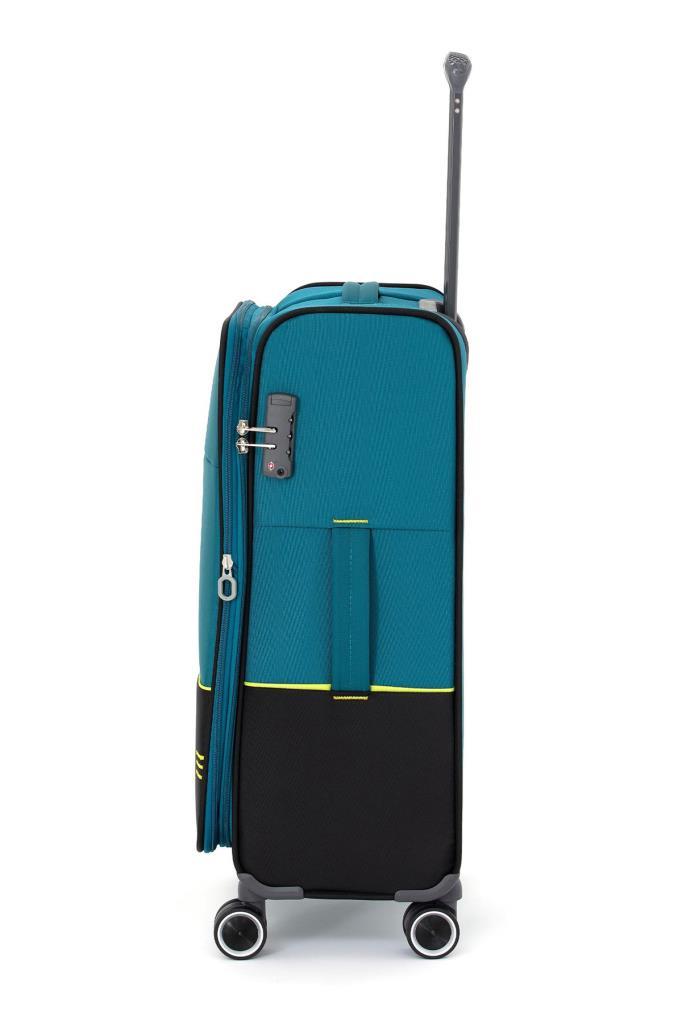 Pierre Cardin Ultra Light Hafif Lüx Kumaş Orta Boy Valiz Petrol 04PC8200