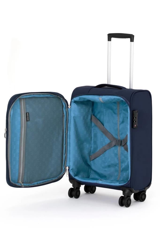 Pierre Cardin Ultra Light Hafif Lüx Kumaş Kabin Boy Valiz Lacivert 04PC4200