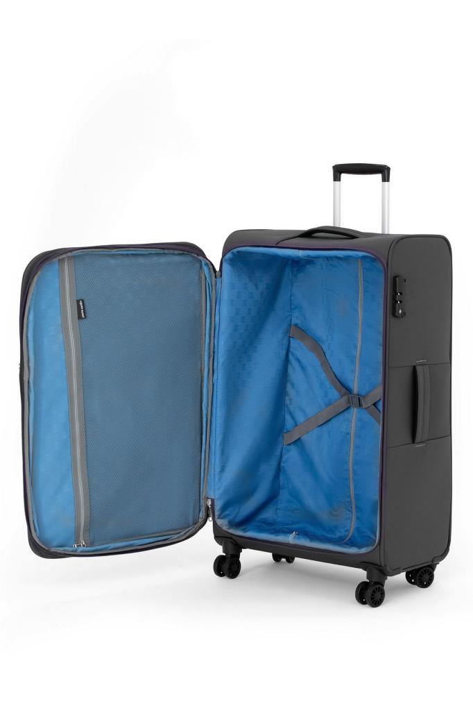 Pierre Cardin Ultra Light Hafif Lüx Kumaş Büyük Boy Valiz Antrasit 04PC4200