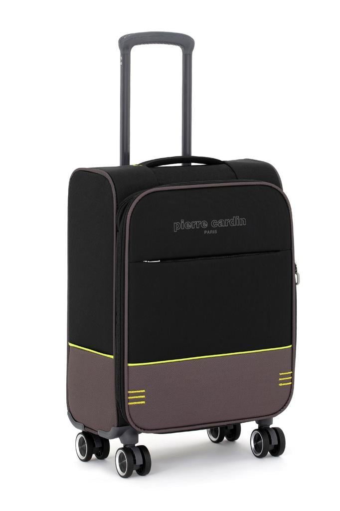 Pierre Cardin Ultra Light Hafif Lüx Kumaş Kabin Boy Valiz Siyah 04PC8200