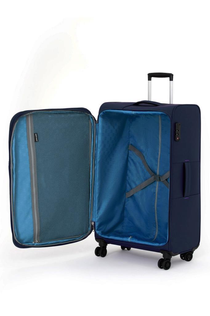 Pierre Cardin Ultra Light Hafif Lüx Kumaş Orta Boy Valiz Lacivert 04PC4200