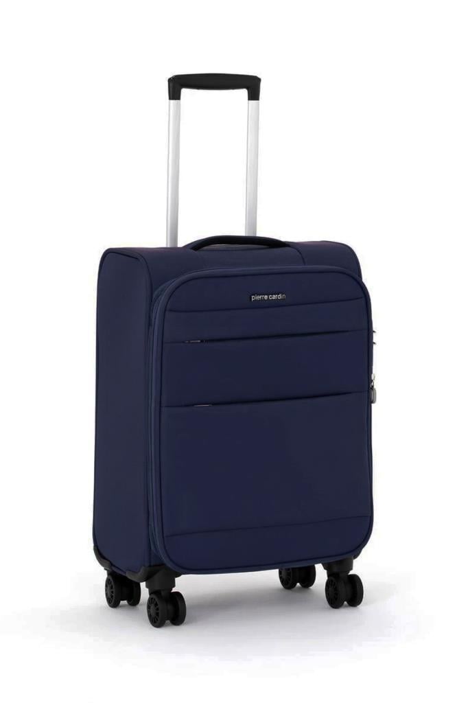 Pierre Cardin Ultra Light Hafif Lüx Kumaş Kabin Boy Valiz Lacivert 04PC4200