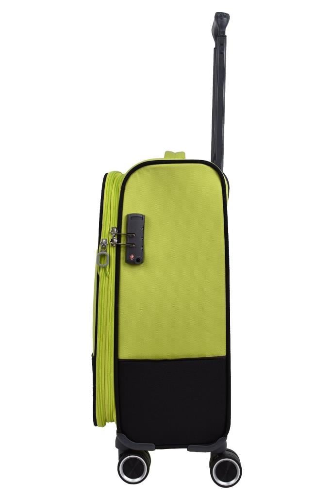 Pierre Cardin Ultra Light Hafif Lüx Kumaş Kabin Boy Valiz Lime 04PC8200