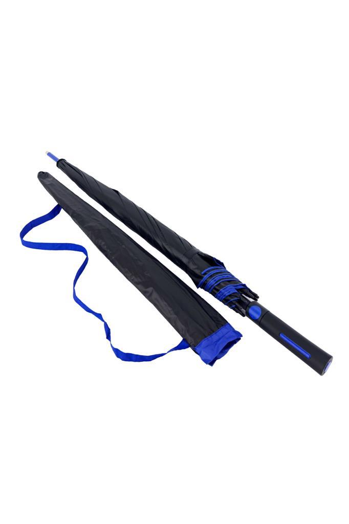 Protokol Baston 8 Telli  Şemsiye Siyah-Lacivert 9002