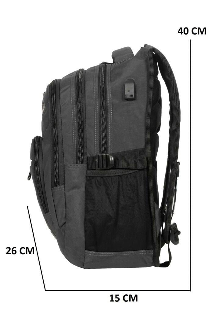 Relaxion Yarasa Sırt Çantası Gri 2227