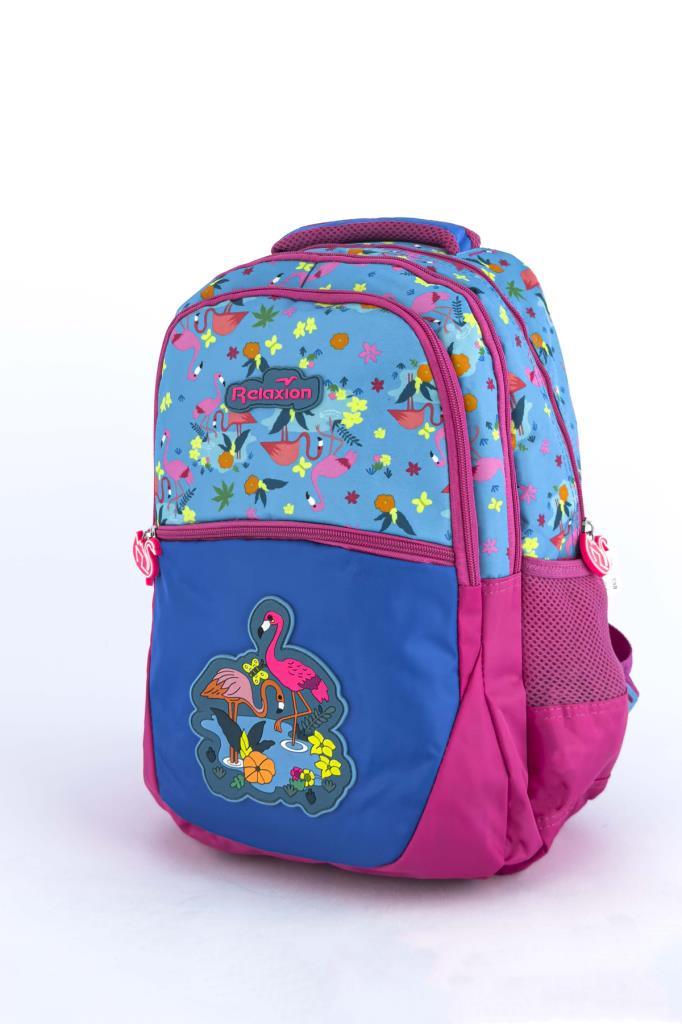 Relxion İlkokul Çantası Beslenmeli Flamingo 1350
