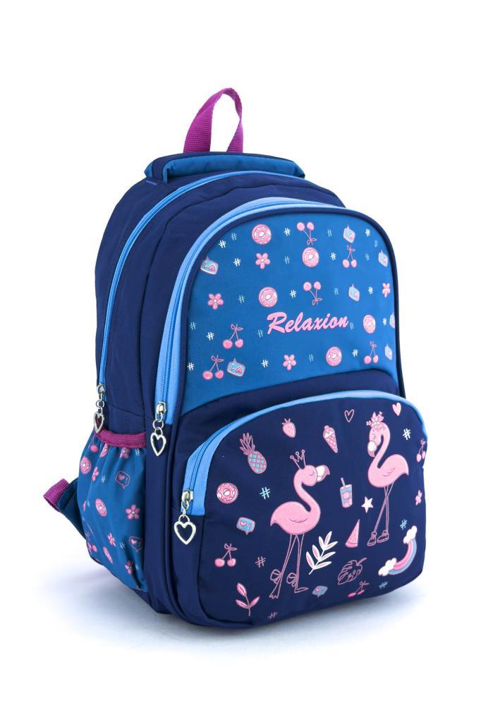 Relxion İlkokul Çantası Beslenmeli Flamingo 1340