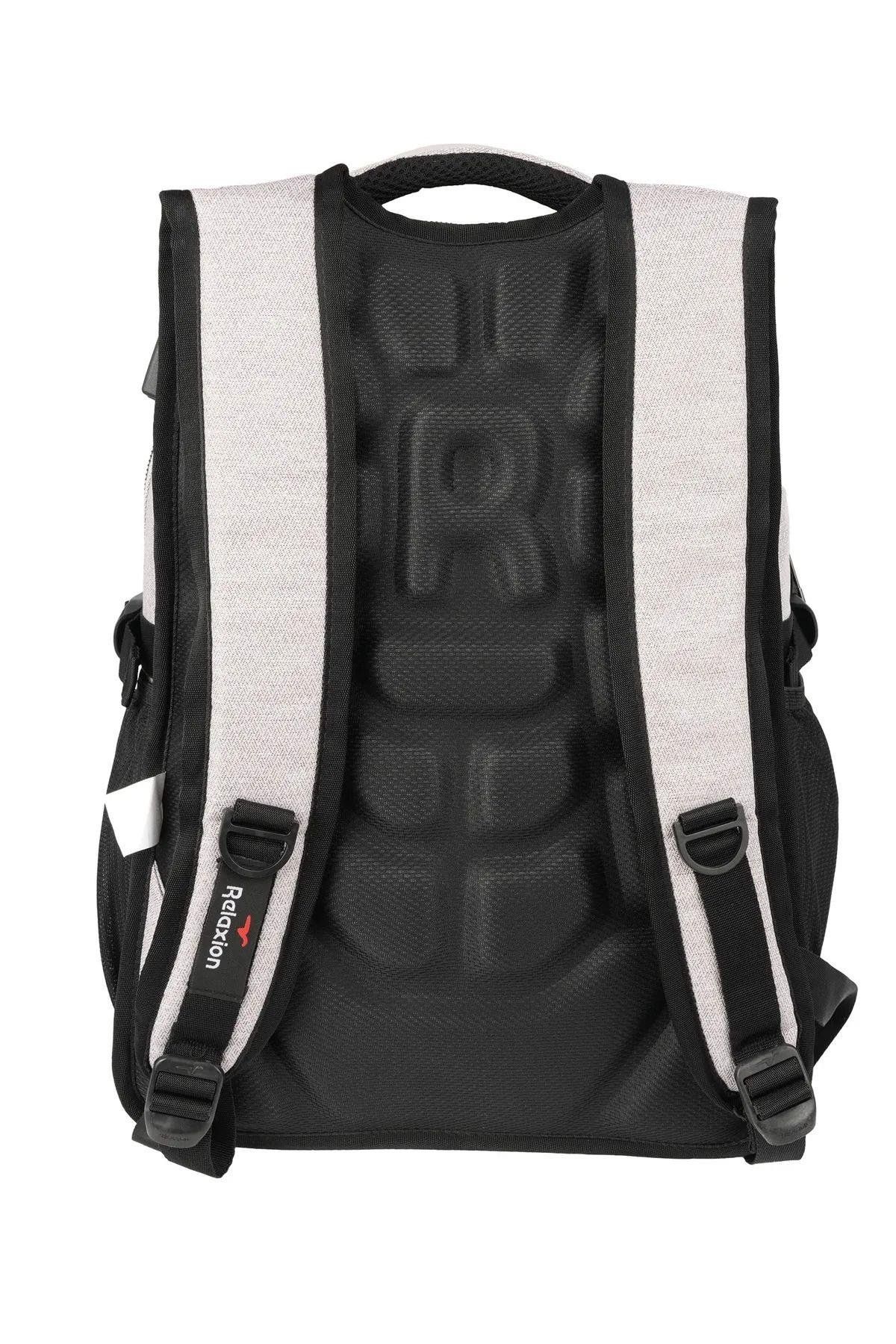 Taş Renk 4 Bölmeli Su Geçirmez Kumaş Tablet Bölmeli Ortaokul Lise Okul Sırt Çantası