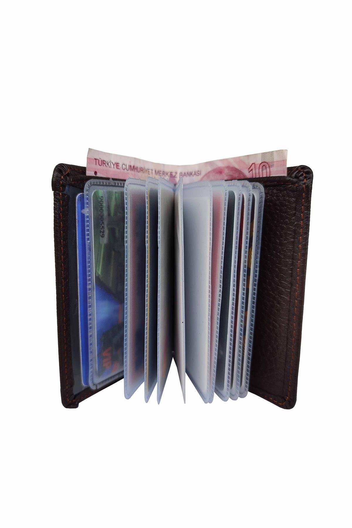 Trend Hakiki Deri Erkek Cüzdan Kartlık Bölmeli Siyah 8998