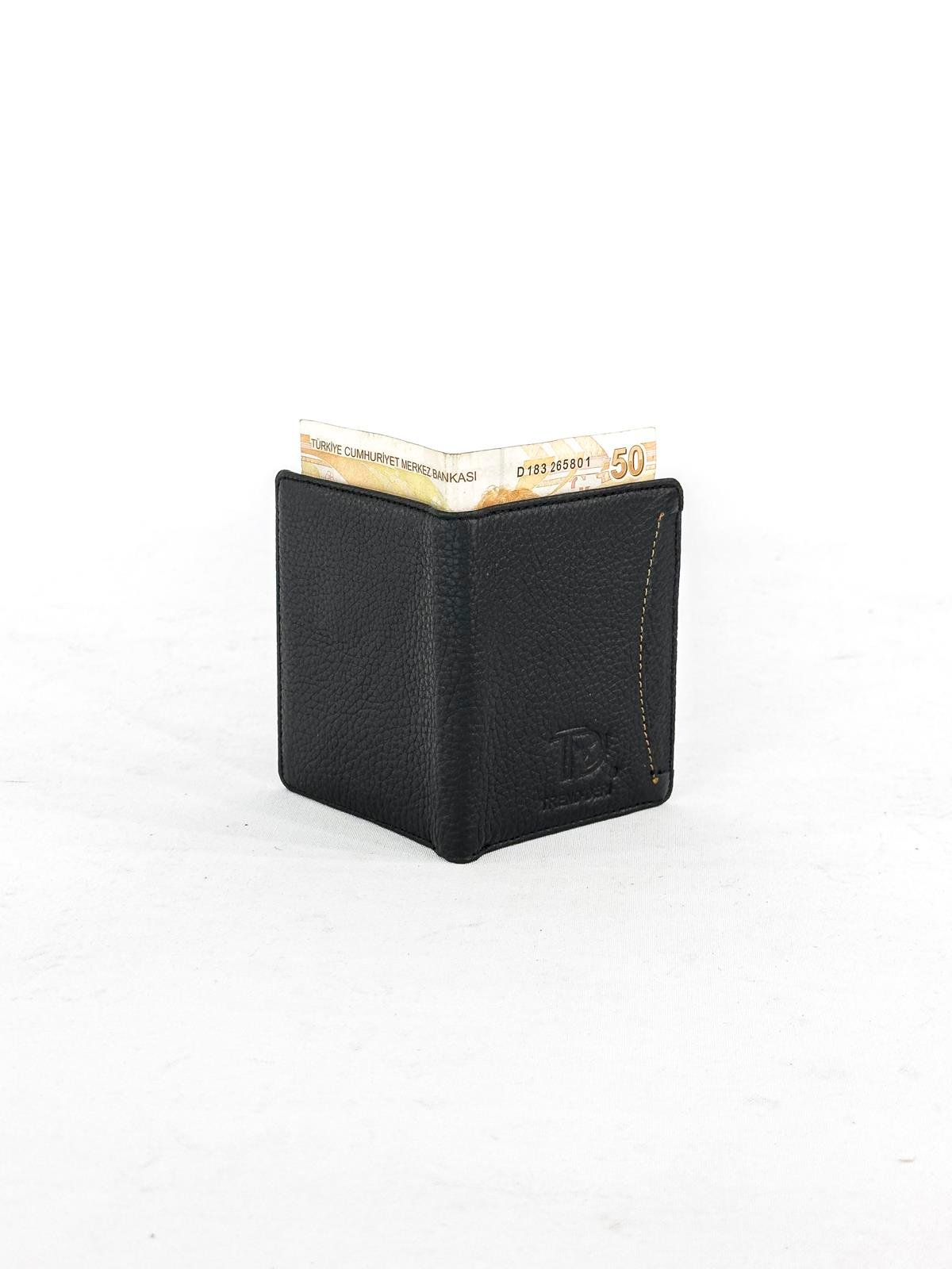 Trend Hakiki Deri Erkek Cüzdan Kartlık Bölmeli Siyah 8998