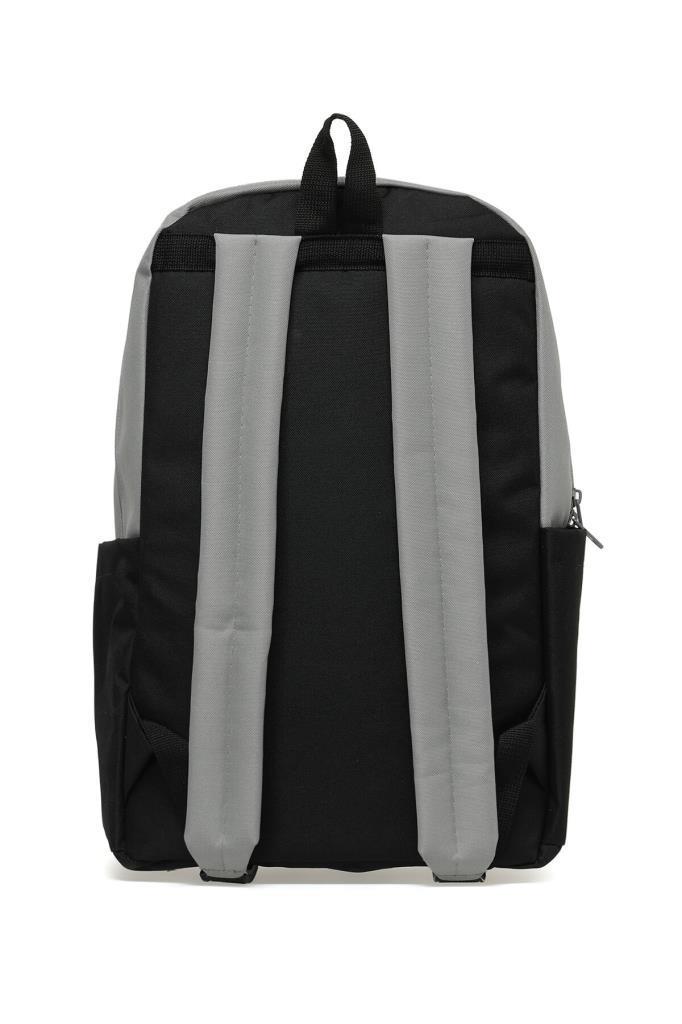 Trend Okul Sırt Çantası (Laptop Bölmeli) Gri- Siyah 1154