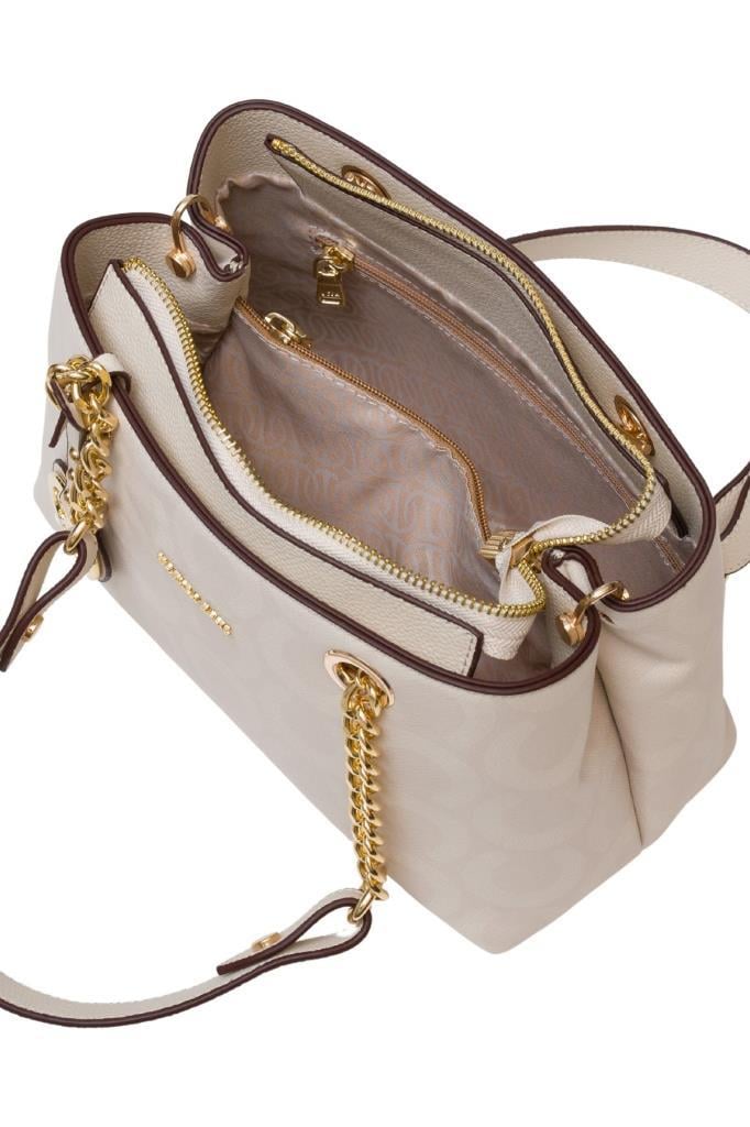 U.S. Polo Assn. Çapraz Askılı Kadın Çanta Ekru Us25166