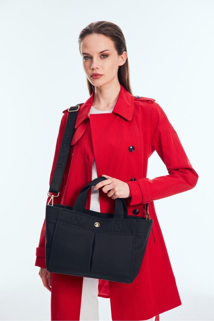 U.S. Polo Assn. Çapraz Askılı Kadın Çanta Siyah Us25260