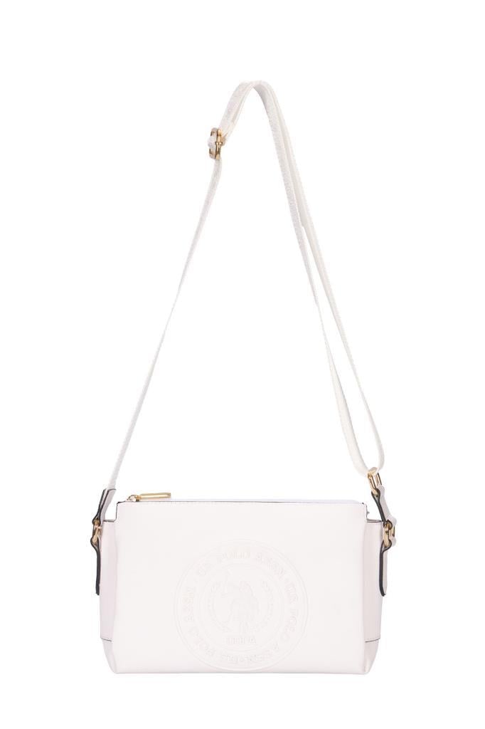 U.S. Polo Assn. Çapraz Askılı Kadın Çanta Beyaz Us25268