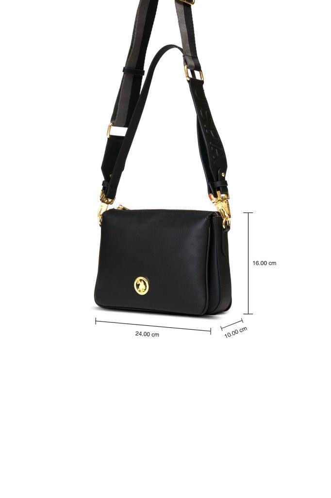 U.S. Polo Assn. Çapraz Askılı Kadın Çanta Siyah Us25141