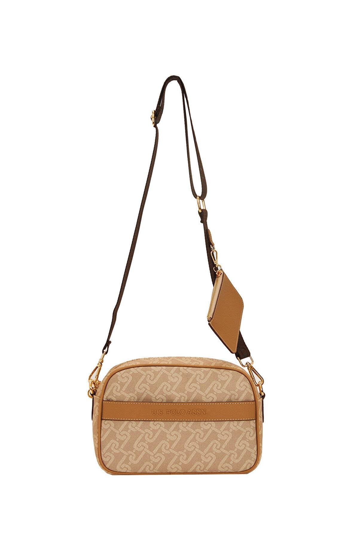 U.S. Polo Assn. Kadın Çapraz Askıl Çanta Bej Us24143