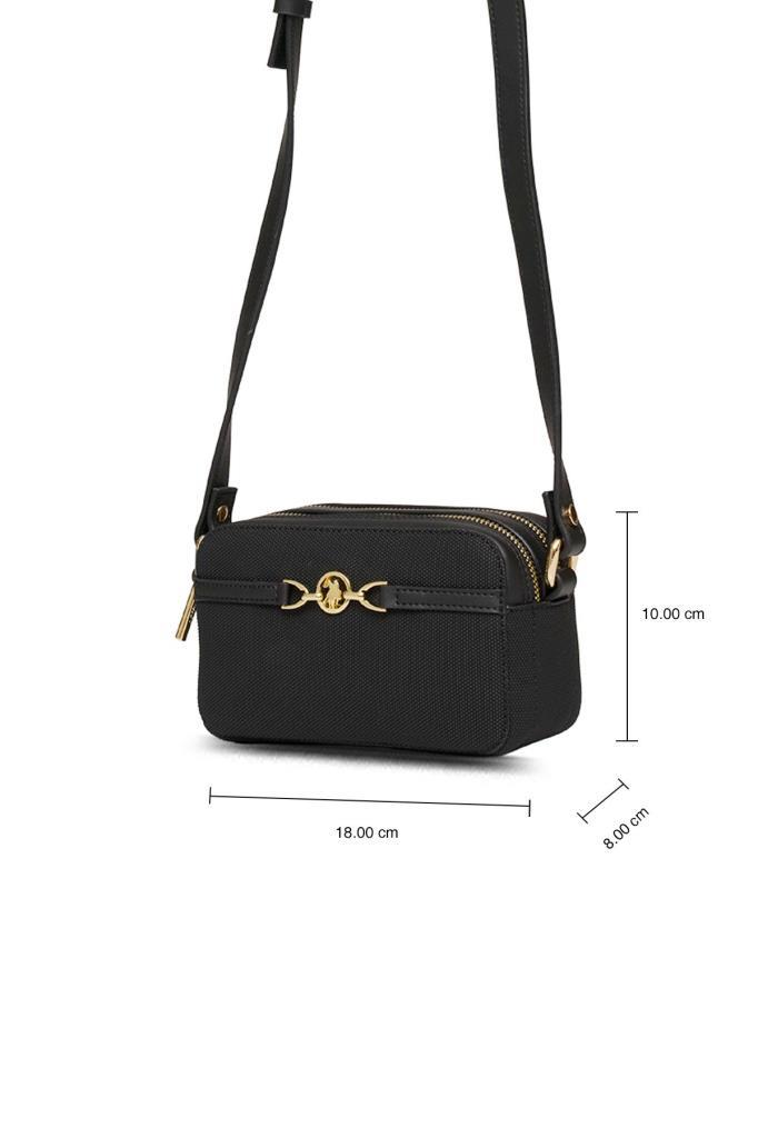 U.S. Polo Assn. Çapraz Askılı Kadın Çanta Siyah Us25232