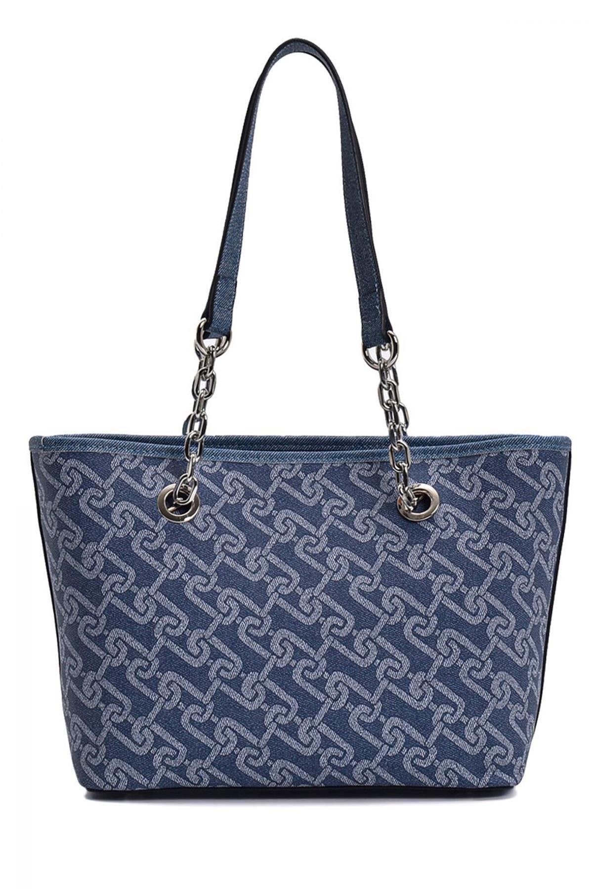 U.S. Polo Assn. Kadın Omuz Çantası Denim Us23130