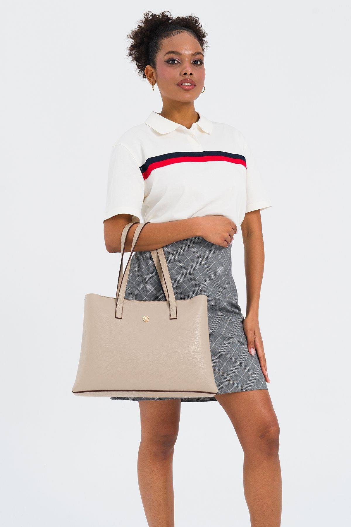 U.S. Polo Assn. Kadın Omuz Çanta Bej Us25186