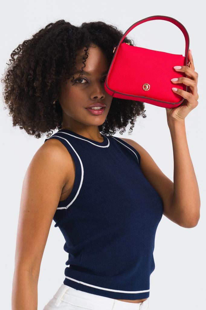 U.S. Polo Assn. Çapraz Askılı Kadın Çanta Kırmızı Us25259