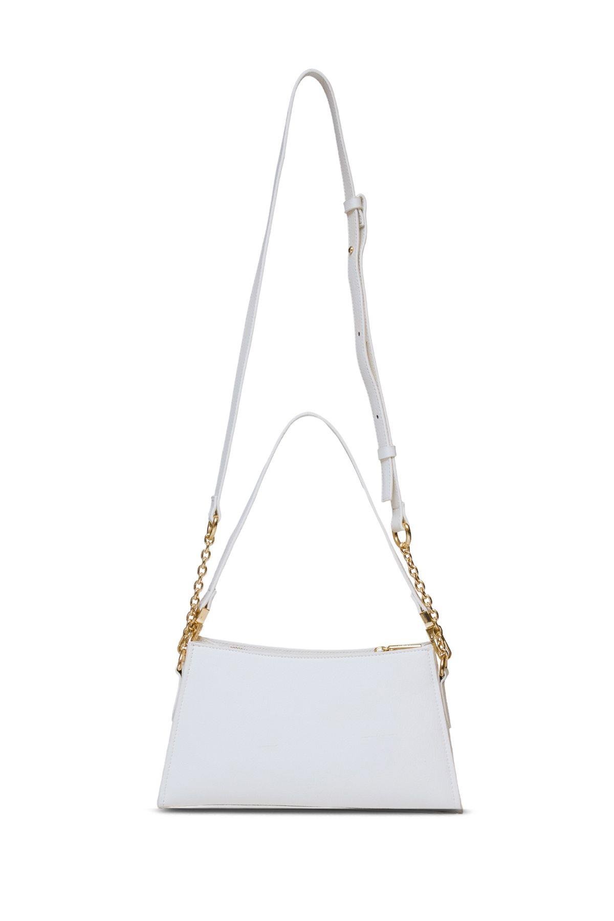U.S. Polo Assn. Çapraz Askılı Kadın Çanta Beyaz Us25134