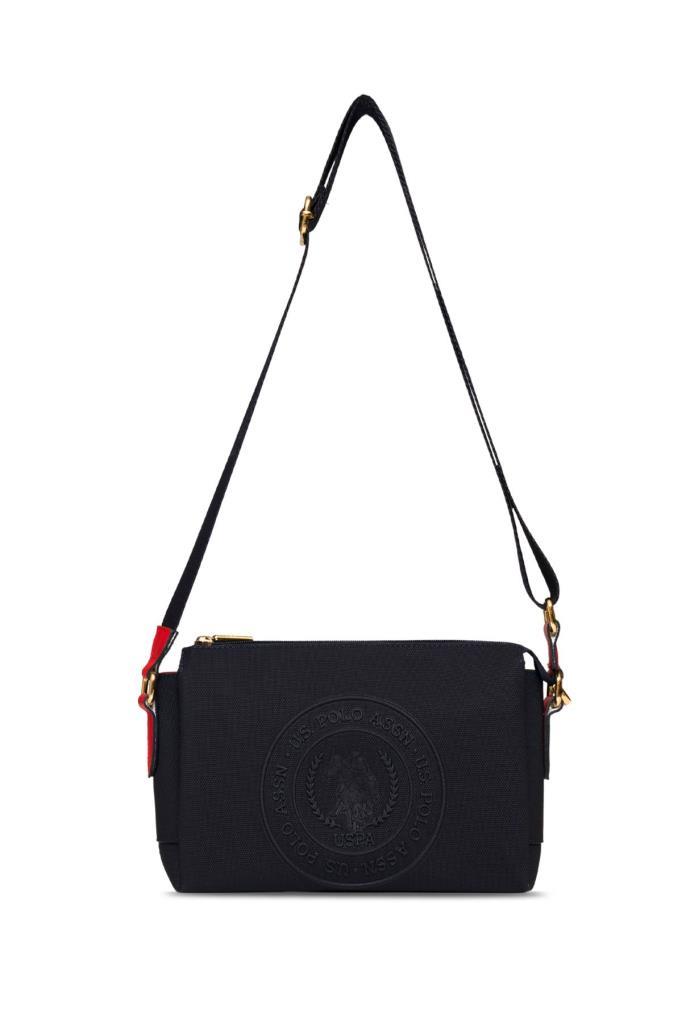 U.S. Polo Assn. Çapraz Askılı Kadın Çanta Lacivert-Beyaz-Kırmızı Us25268