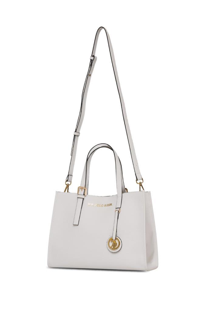 U.S. Polo Assn. Çapraz Askılı Kadın Çanta Beyaz Us25252