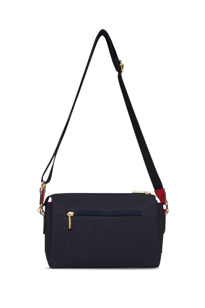 U.S. Polo Assn. Çapraz Askılı Kadın Çanta Lacivert-Beyaz-Kırmızı Us25268