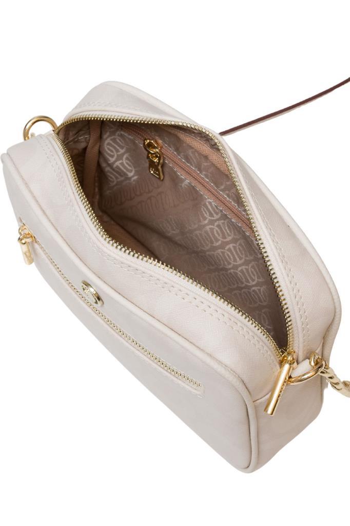 U.S. Polo Assn. Çapraz Askılı Kadın Çanta Ekru Us25174
