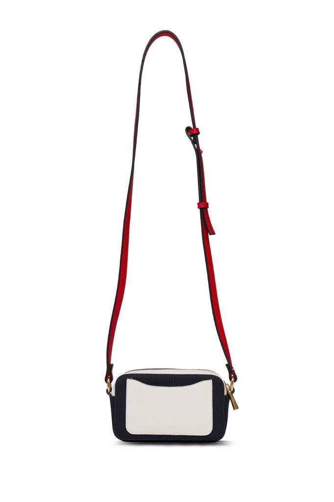 U.S. Polo Assn. Çapraz Askılı Kadın Çanta Lacivert-Kırmızı-Beyaz Us25232