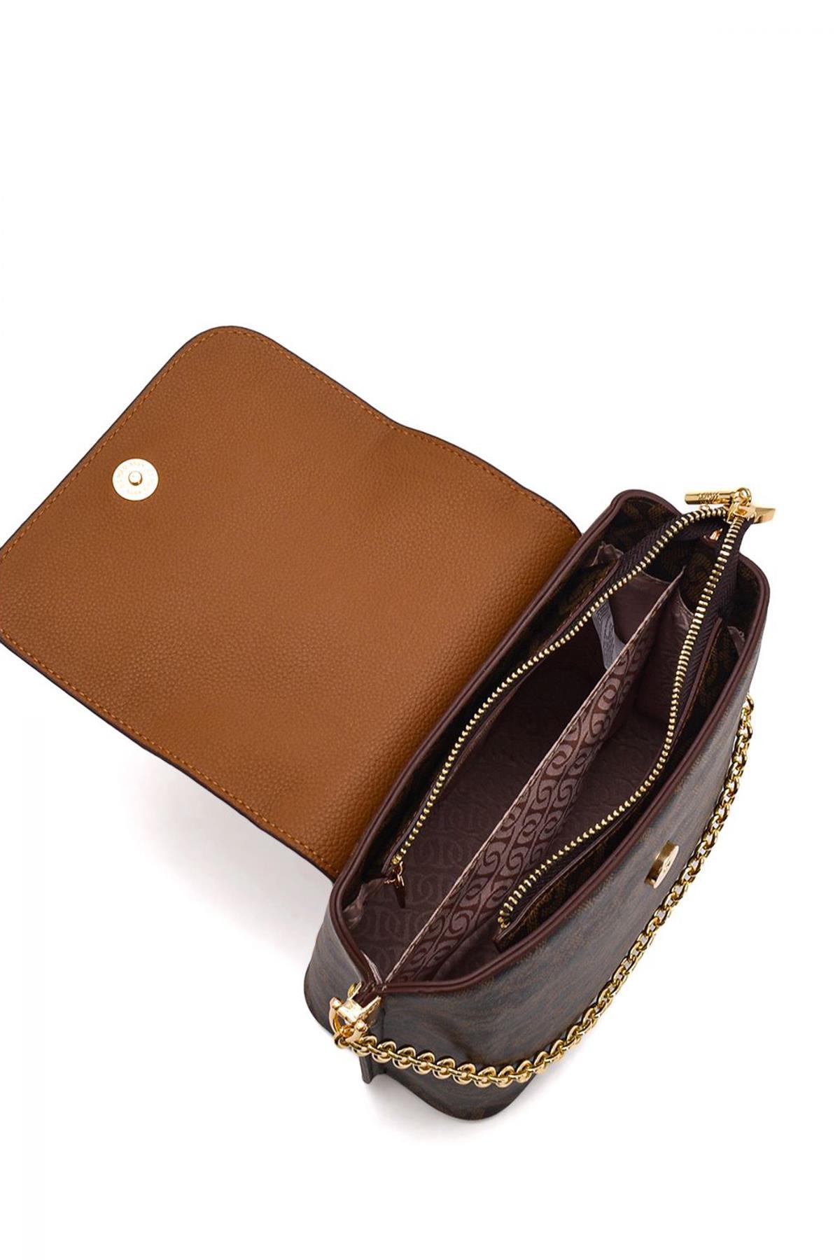 U.S. Polo Assn. Çapraz Askılı Kadın Çanta Kahve-Taba Us23132