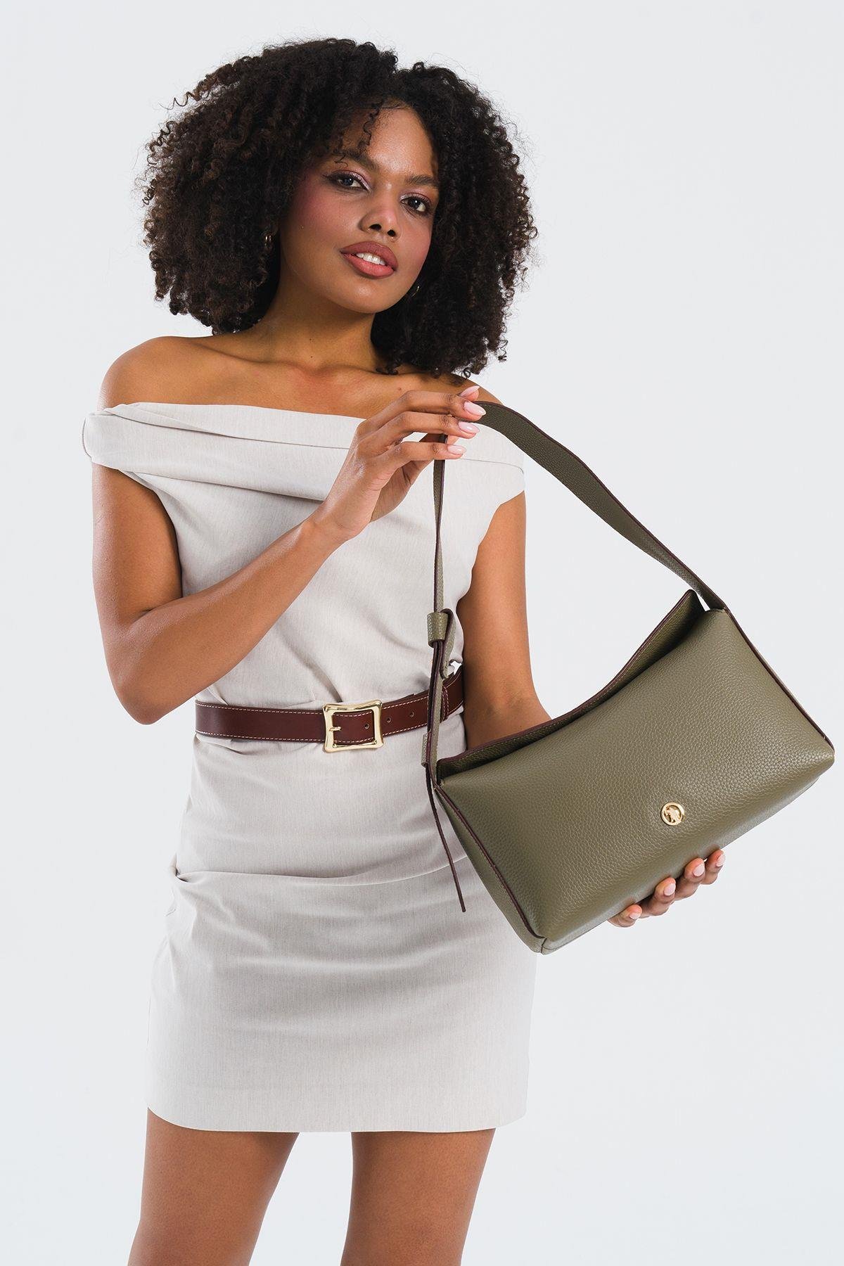 U.S. Polo Assn. Çapraz Askılı Kadın Çanta Haki Us25203