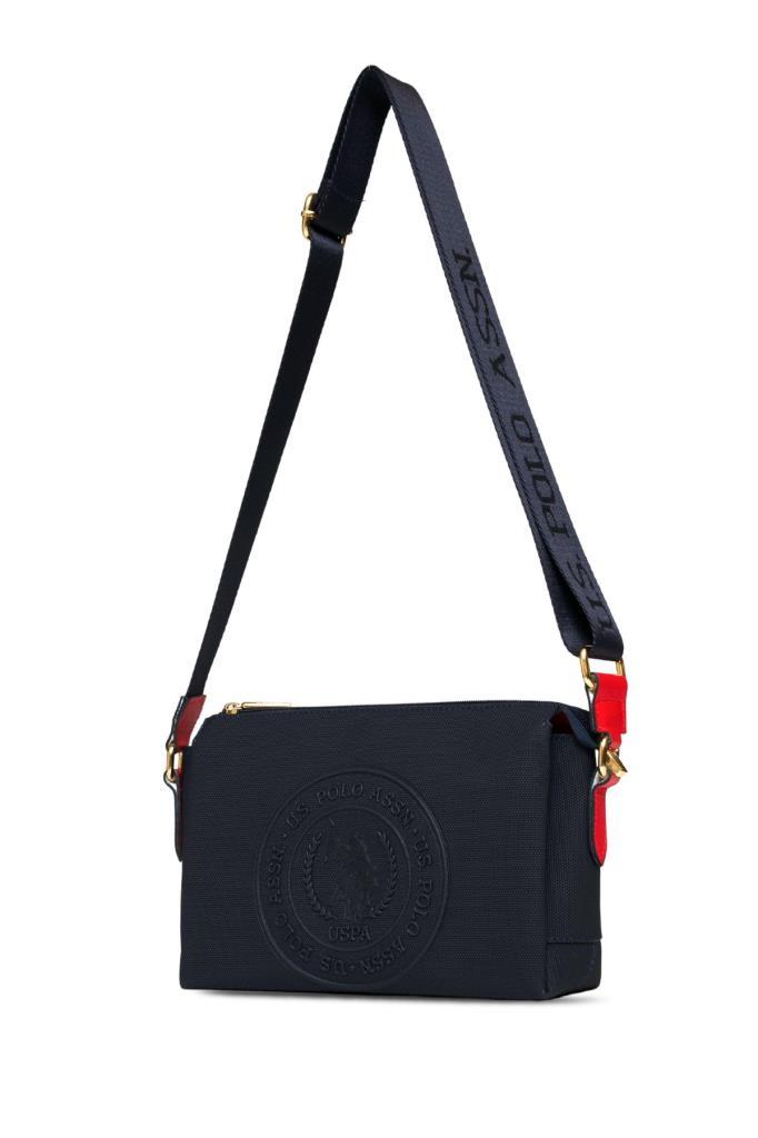 U.S. Polo Assn. Çapraz Askılı Kadın Çanta Lacivert-Beyaz-Kırmızı Us25268