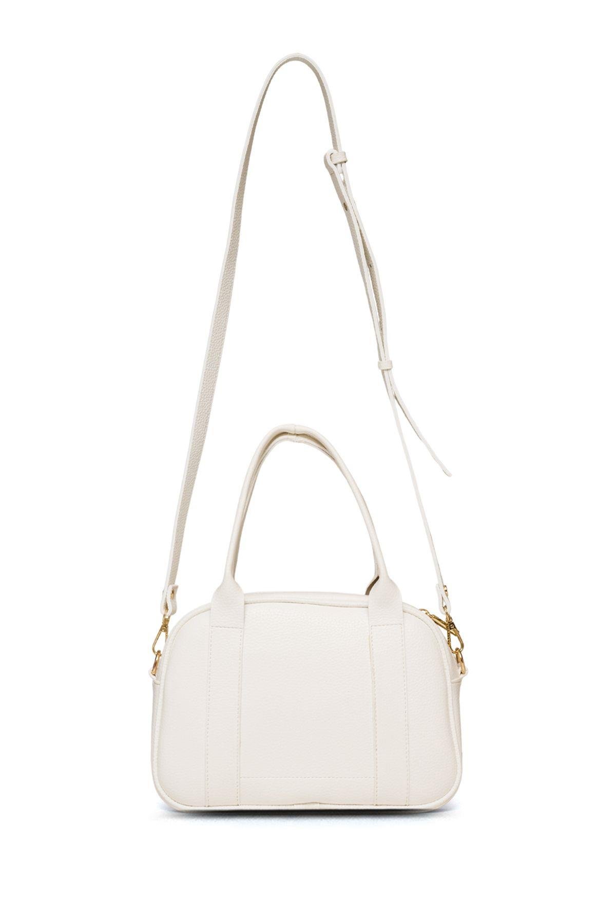 U.S. Polo Assn. Çapraz Askılı Kadın Çanta Beyaz Us25191