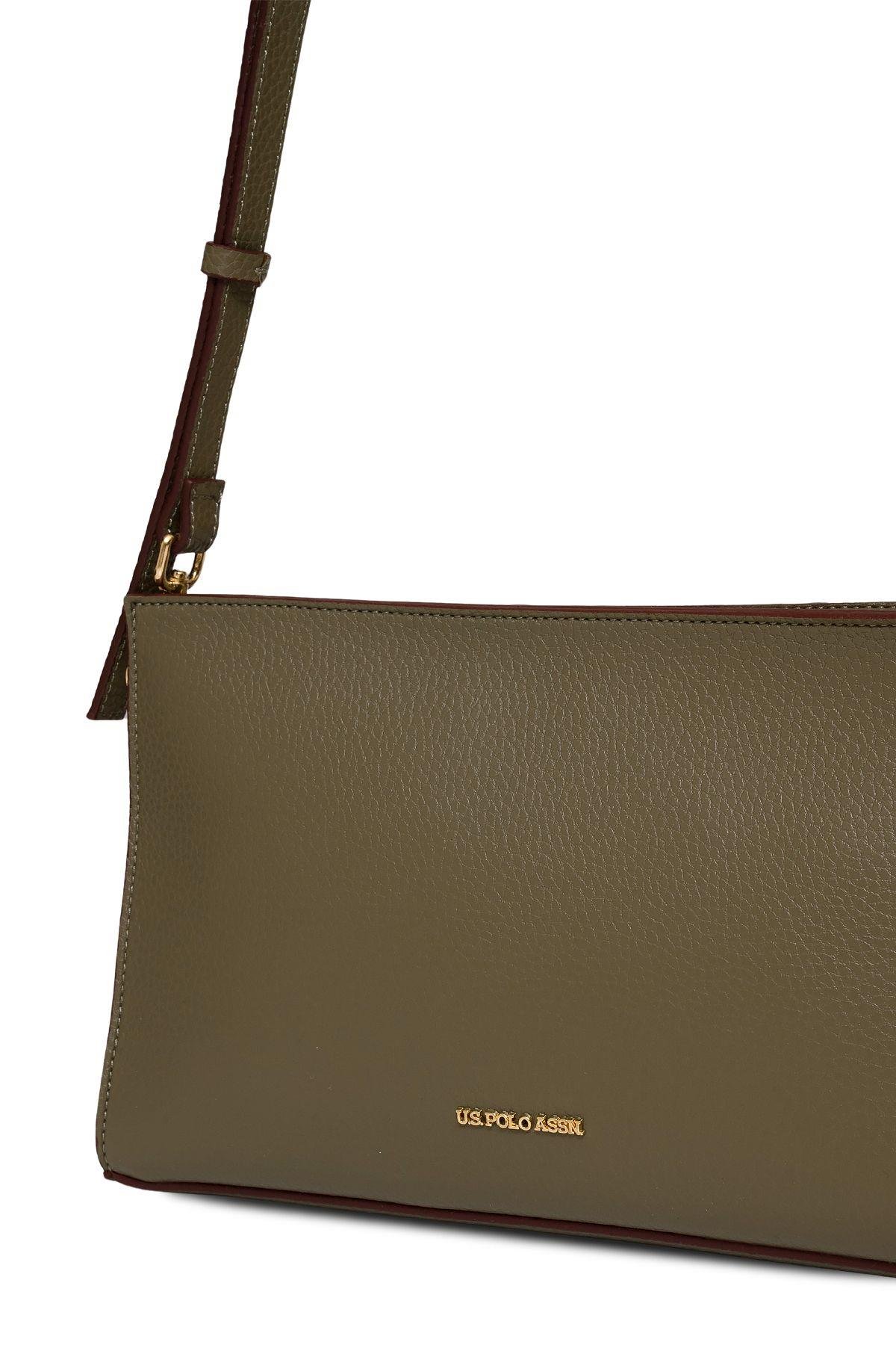 U.S. Polo Assn. Çapraz Askılı Kadın Çanta Haki Us25185