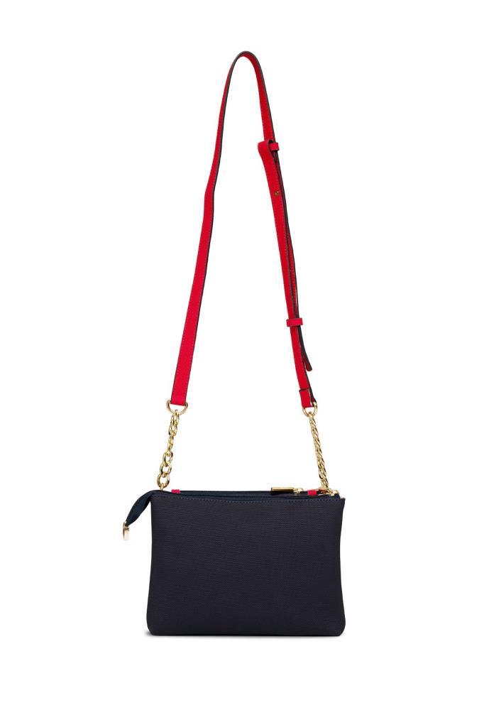 U.S. Polo Assn. Çapraz Askılı Kadın Çanta Lacivert-Kırmızı Us25253