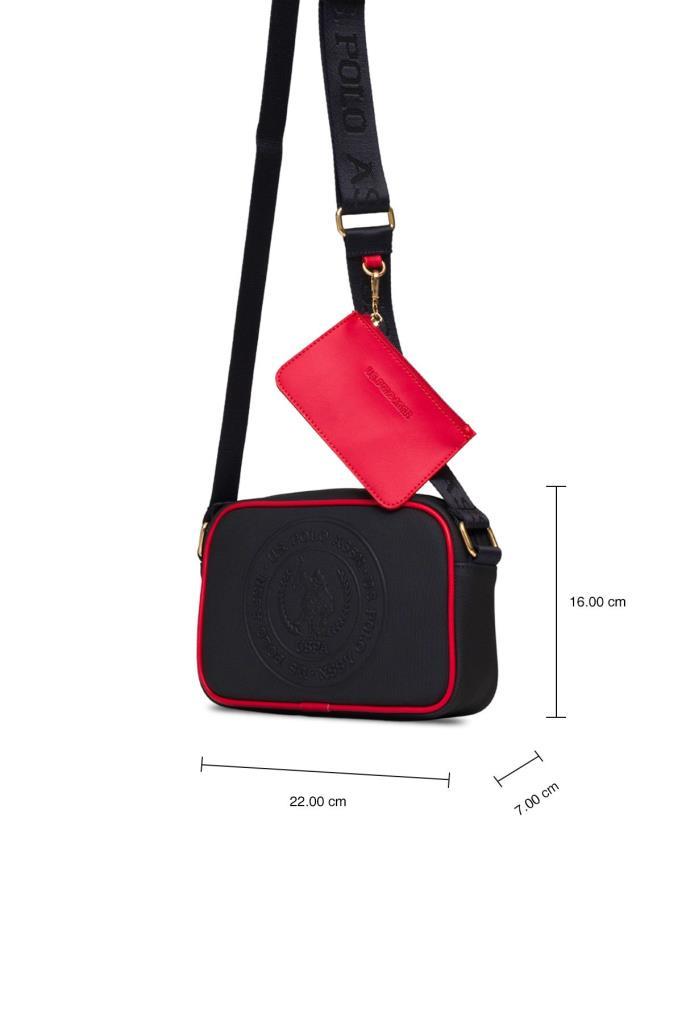 U.S. Polo Assn. Çapraz Askılı Kadın Çanta Lacivert-Kırmızı Us25275