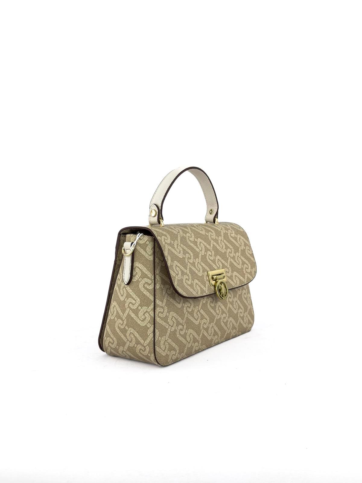 U.S. Polo Assn. Çapraz Askılı Kadın Çanta Bej Us24102