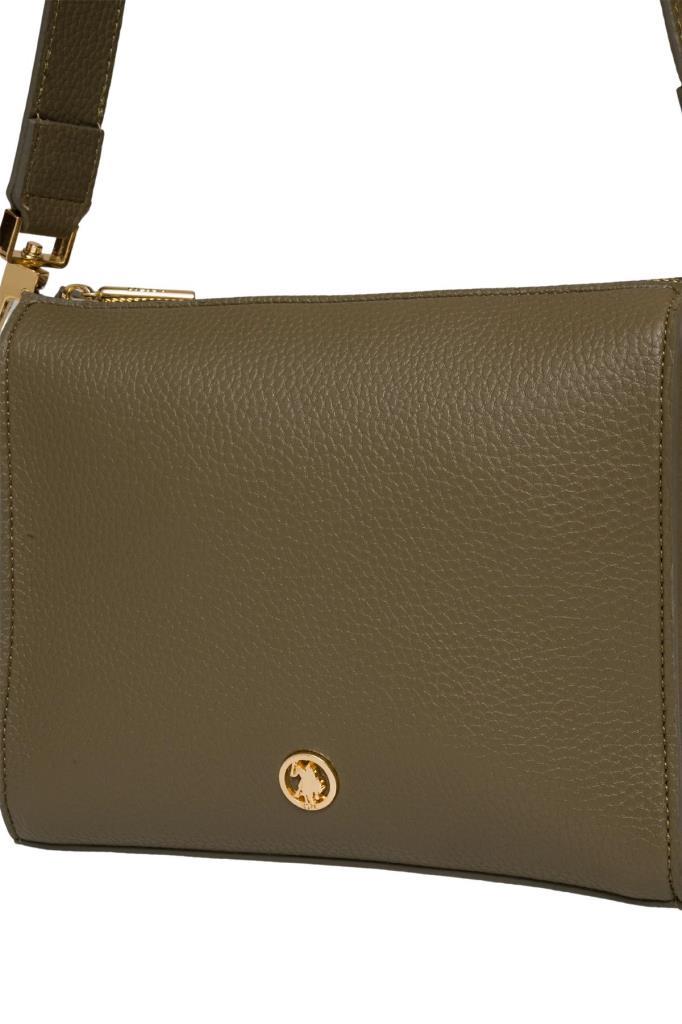 U.S. Polo Assn. Çapraz Askılı Kadın Çanta Haki Us25204