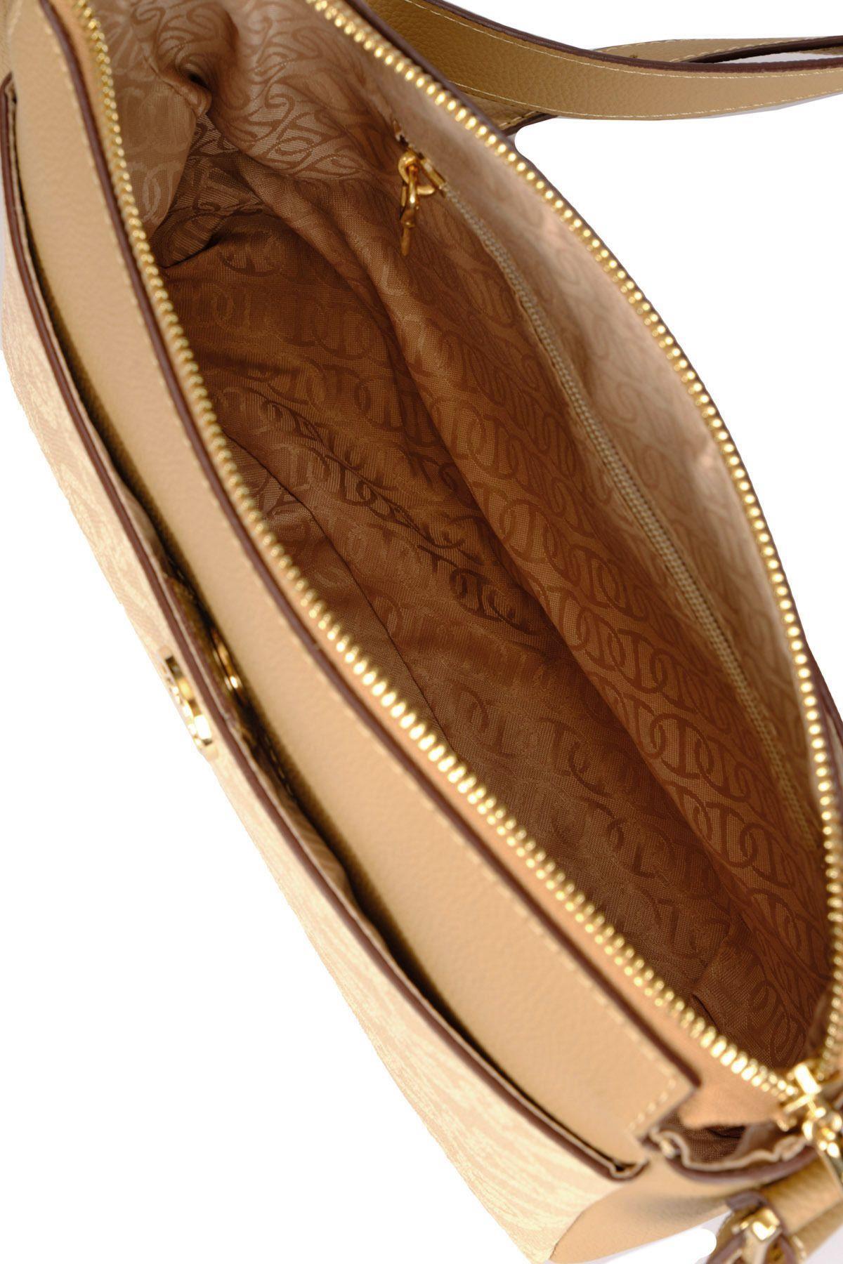 U.S. Polo Assn. Çapraz Askılı Kadın Çanta Bej Us23515