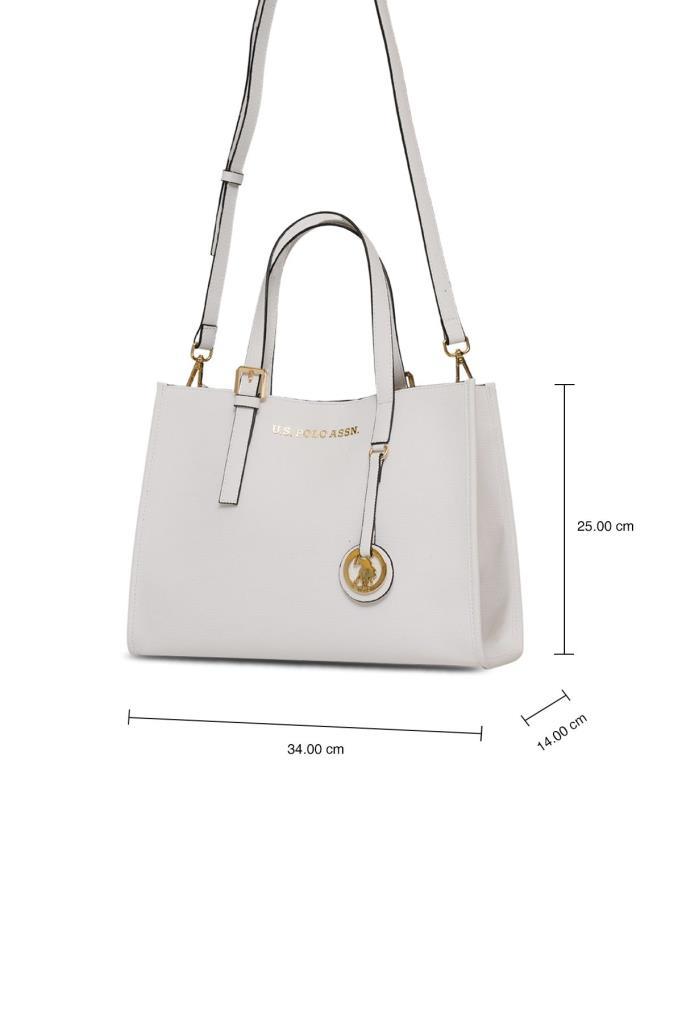 U.S. Polo Assn. Çapraz Askılı Kadın Çanta Beyaz Us25252
