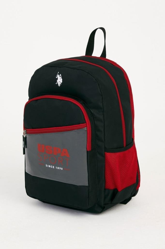 U.S. Polo Assn. Sırt Çantası Siyah Bordo 22020