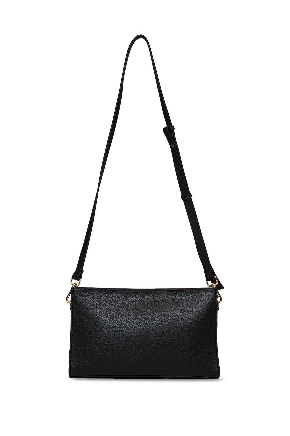 U.S. Polo Assn. Çapraz Askılı Kadın Çanta Siyah Us25185