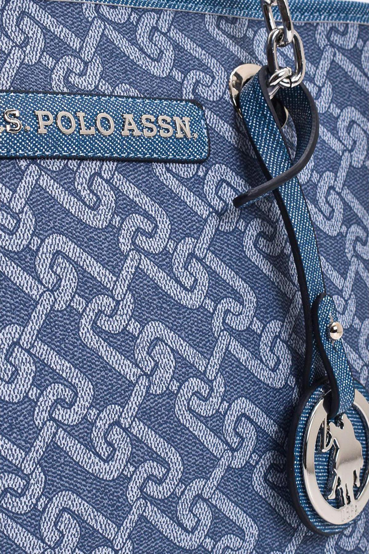 U.S. Polo Assn. Kadın Omuz Çantası Denim Us23130