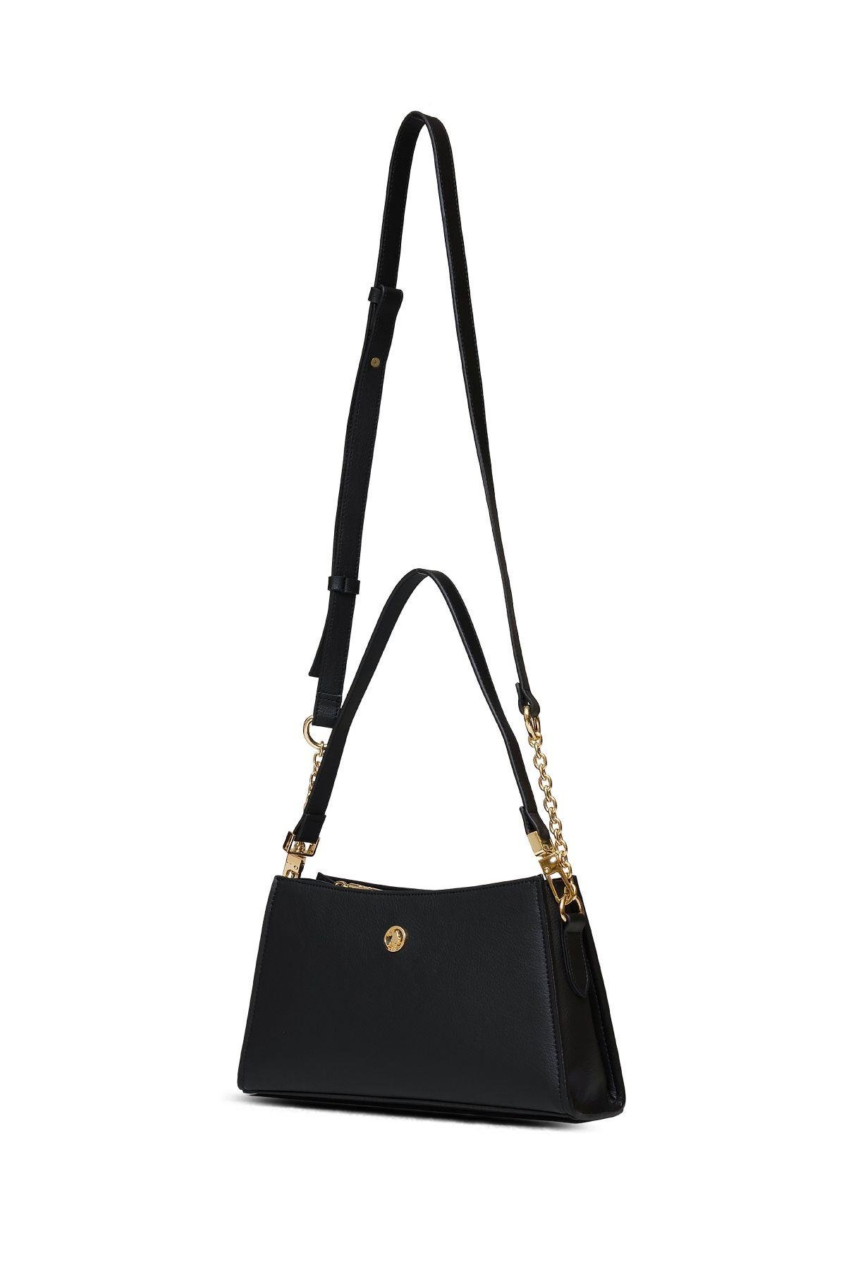 U.S. Polo Assn. Çapraz Askılı Kadın Çanta Siyah Us25134