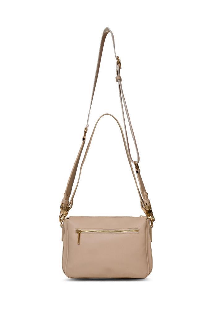 U.S. Polo Assn. Çapraz Askılı Kadın Çanta Bej Us25141