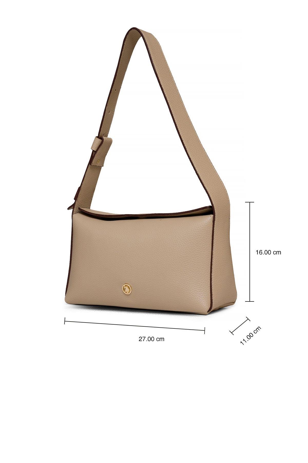 U.S. Polo Assn. Çapraz Askılı Kadın Çanta Bej Us25203