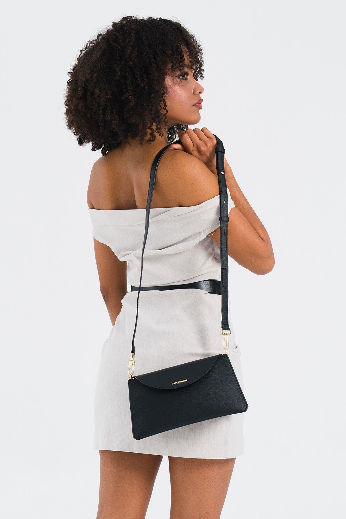 U.S. Polo Assn. Çapraz Askılı Kadın Çanta Siyah Us25118