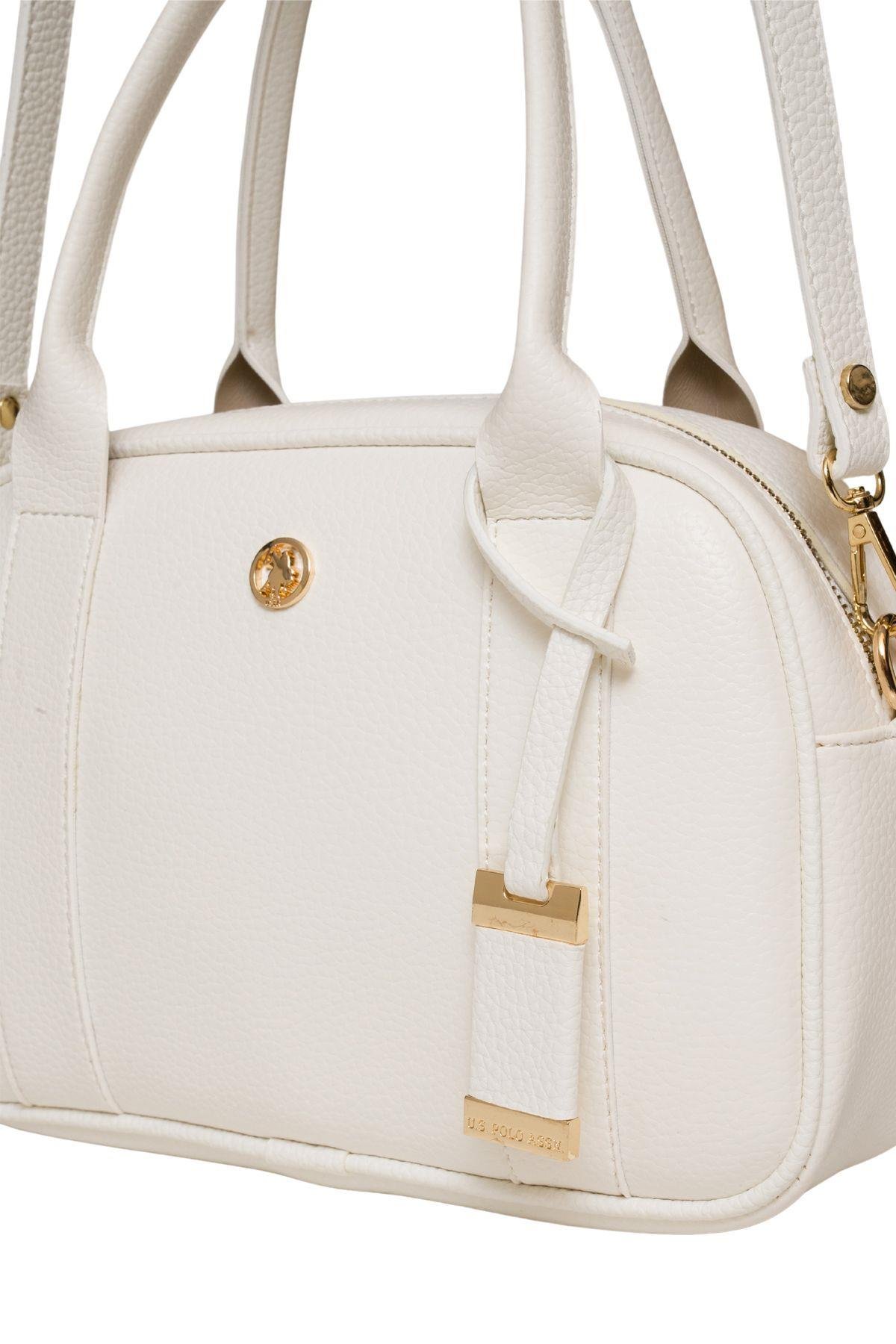 U.S. Polo Assn. Çapraz Askılı Kadın Çanta Beyaz Us25191