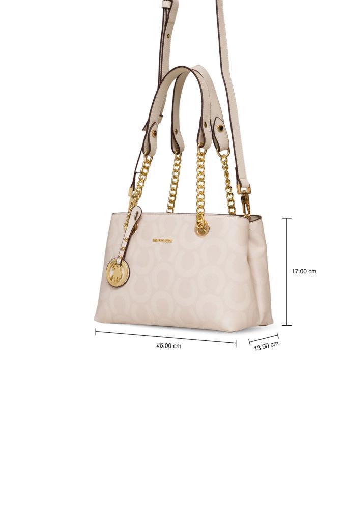 U.S. Polo Assn. Çapraz Askılı Kadın Çanta Ekru Us25166